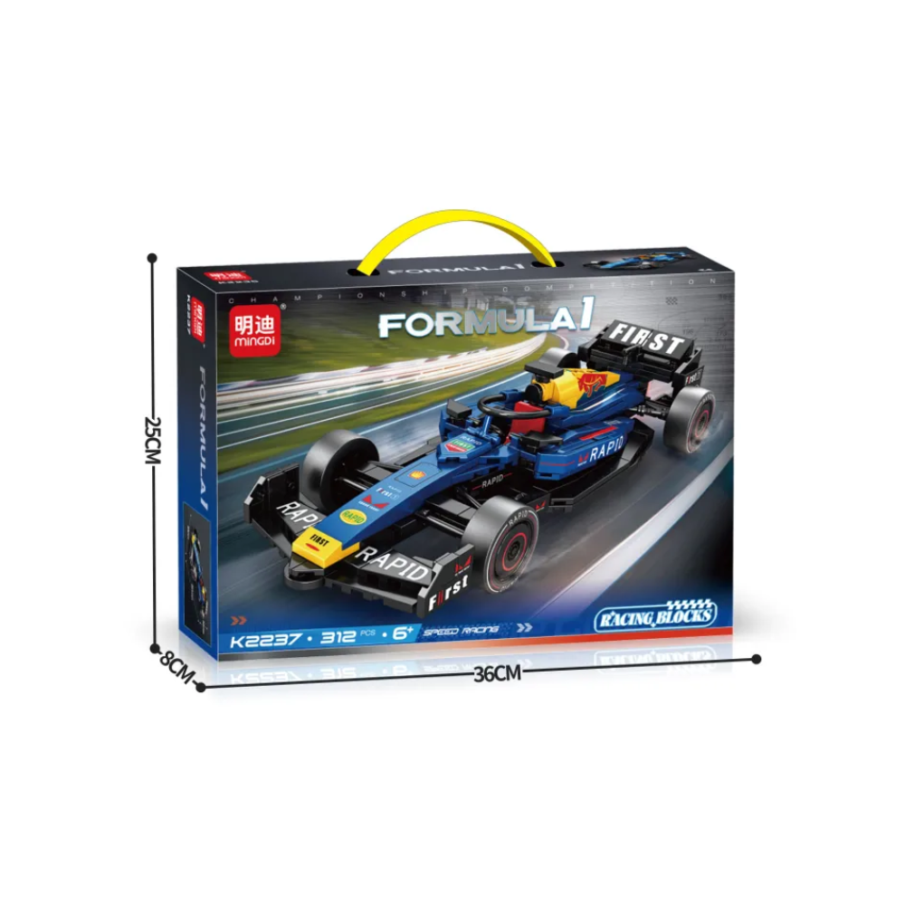 Auto de Carreras para Armar 312 Piezas Formula Racing Juguete STEM-5