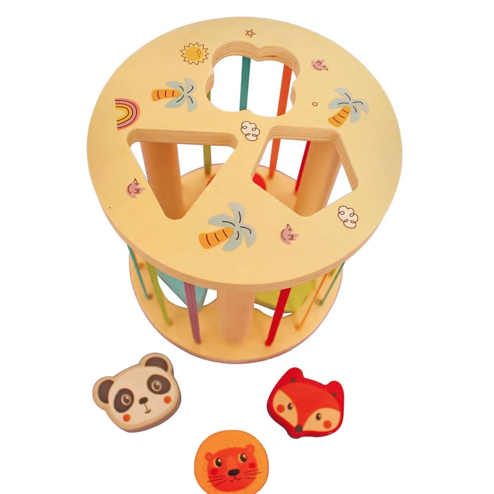 Clasificador de Formas de Madera  Juguete Montessori Educativo-2