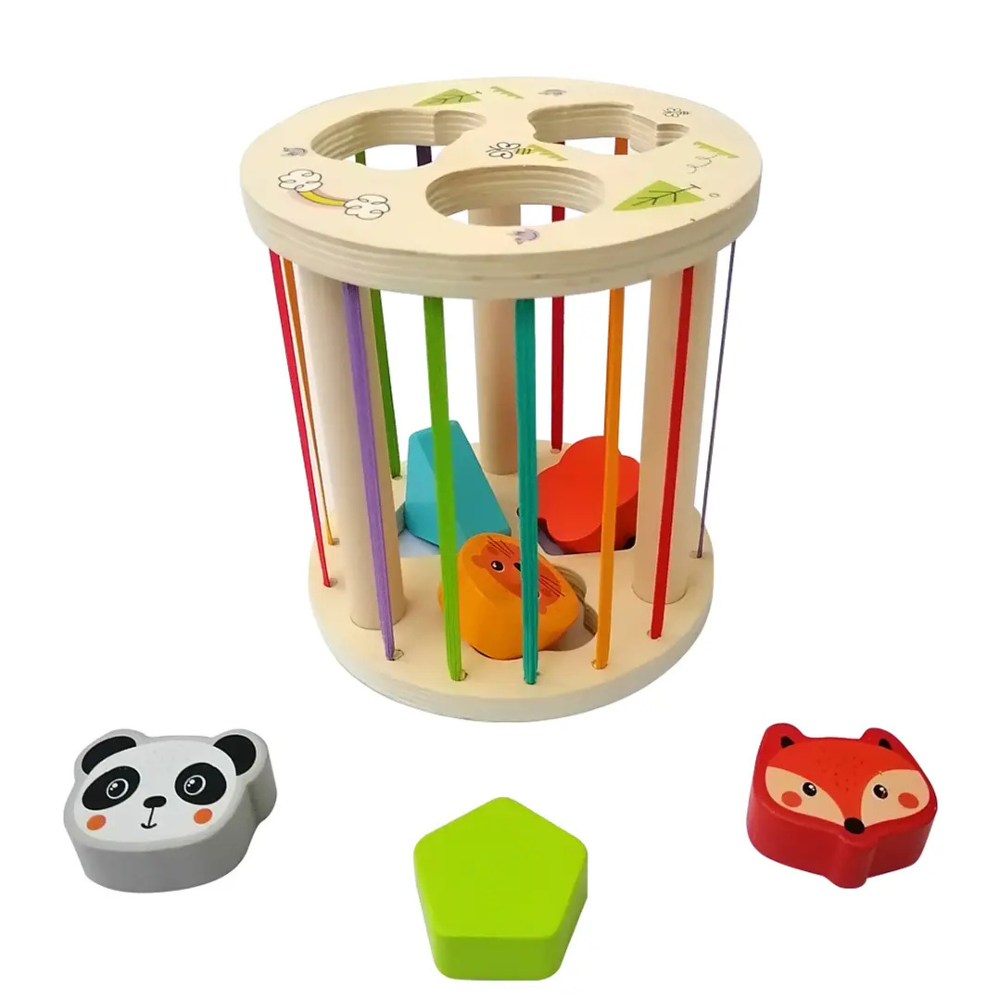 Clasificador de Formas de Madera  Juguete Montessori Educativo-5