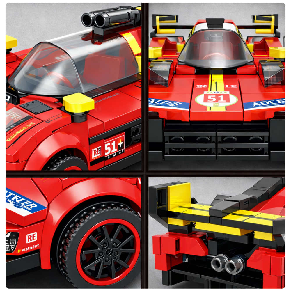 Auto de Carreras para Armar 284 Piezas Racing Speed-2