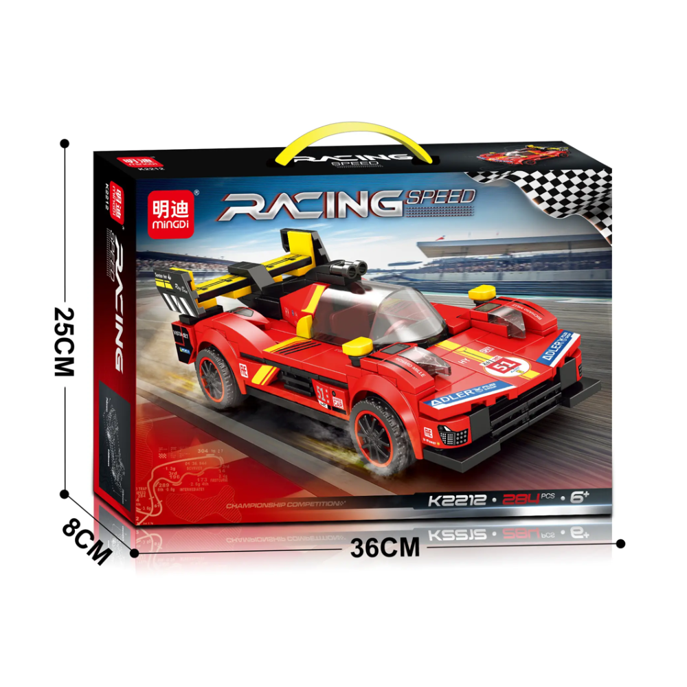 Auto de Carreras para Armar 284 Piezas Racing Speed-6