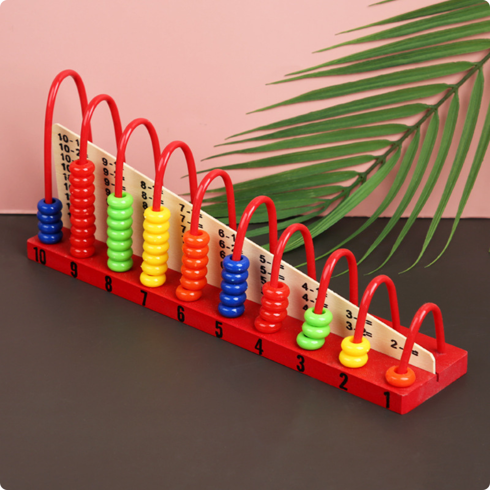 Ábaco Numérico de Madera con Arcos de Colores-2
