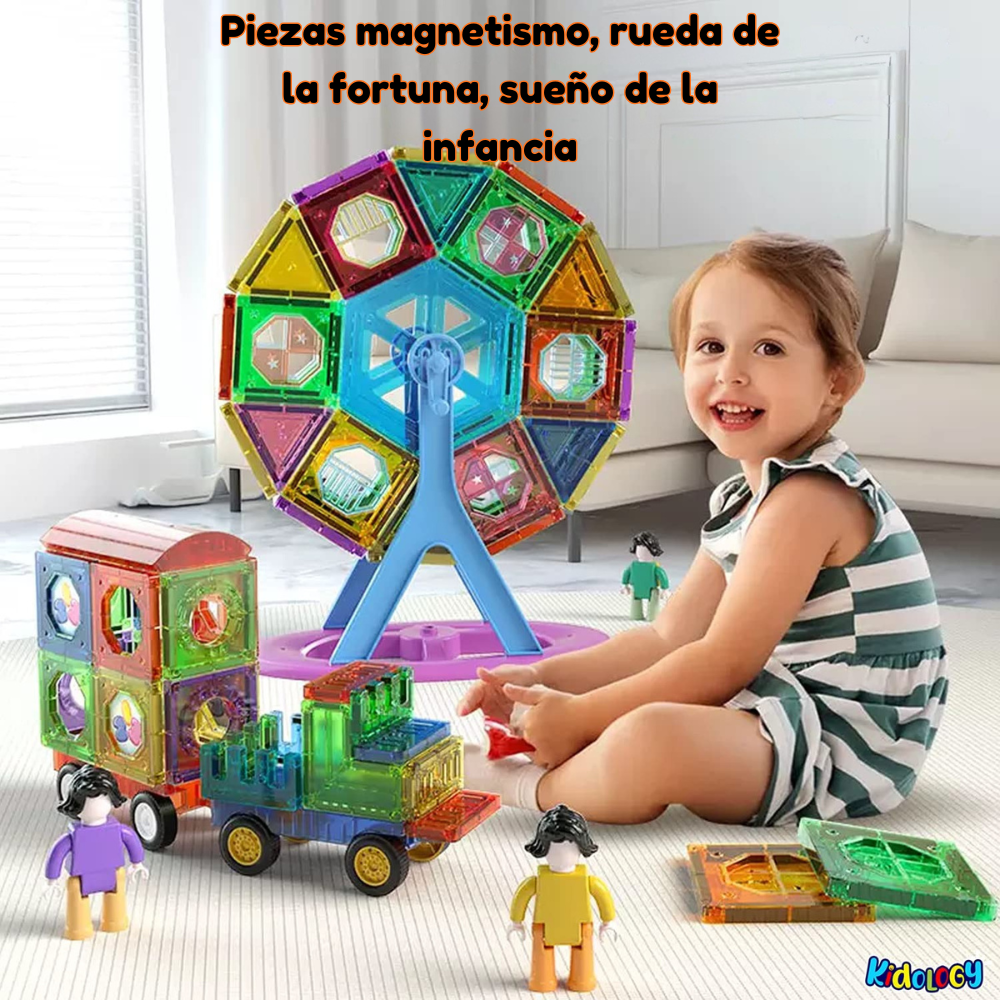 Set de Bloques Magnéticos de Construcción – 120 Piezas-6