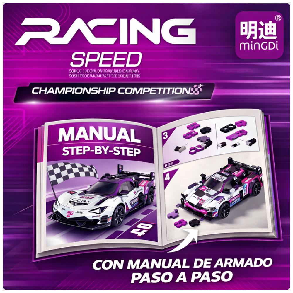 Auto Deportivo para Armar 276 Piezas Juguete de Construcci n STEM-3