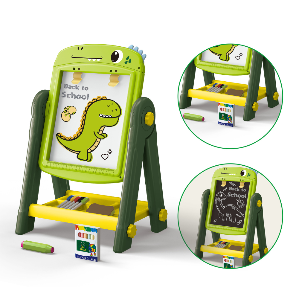 Pizarra de Dibujo Infantil 2 en 1 360° + Accesorios-2
