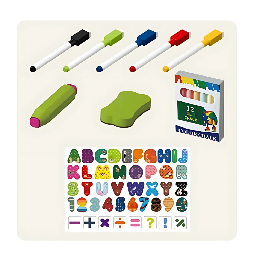 Pizarra de Dibujo Infantil 2 en 1 360° + Accesorios-3