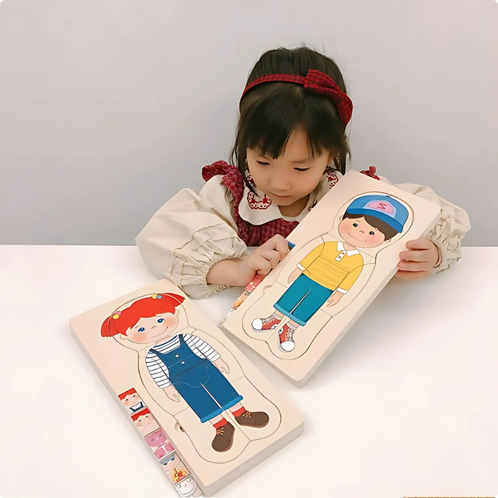 Puzzle 3D Multicapa Cuerpo Humano - 100 % MADERA-5