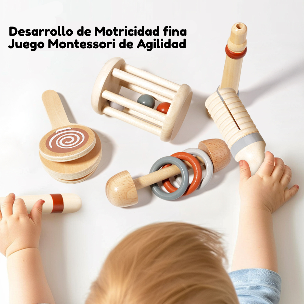 Set musical 6 piezas de Madera Educativo Montessori-2
