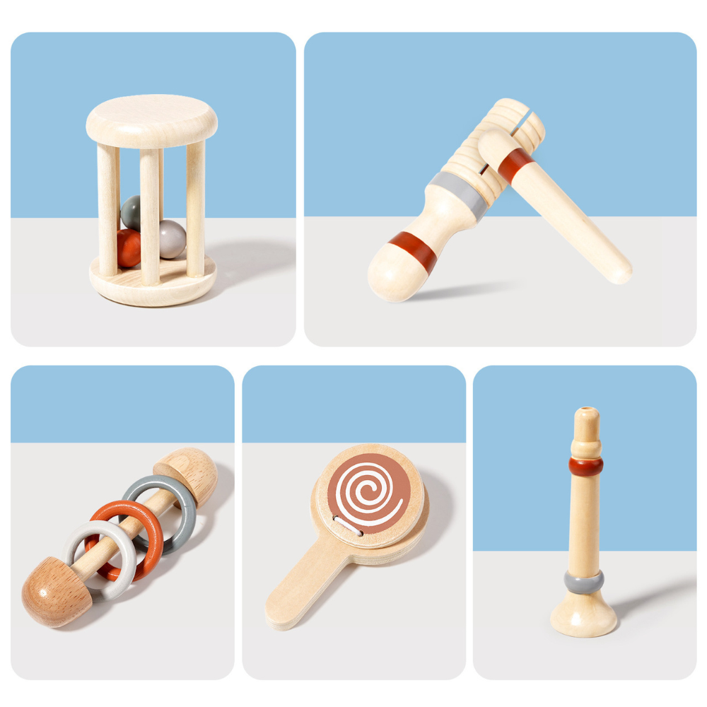 Set musical 6 piezas de Madera Educativo Montessori-3
