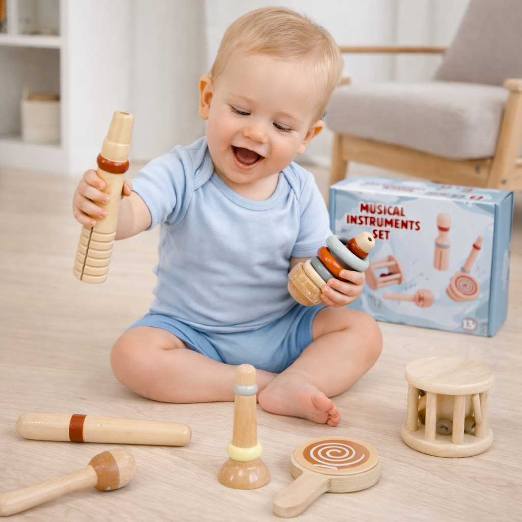 Set musical 6 piezas de Madera Educativo Montessori-4