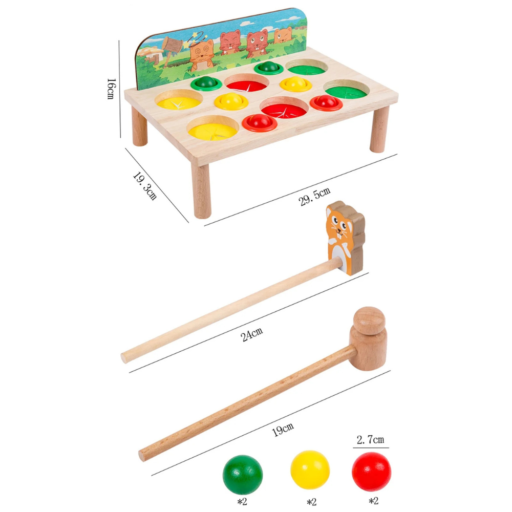 Juego de Pega al Topo de Madera  Interactivo y Educativo-5