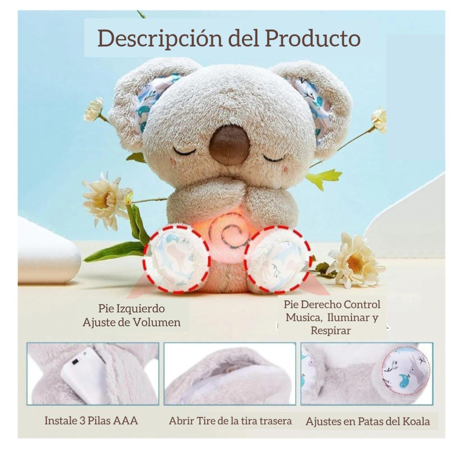 KOALA PELUCHE RESPIRA CON SONIDOS Y LUZ-5