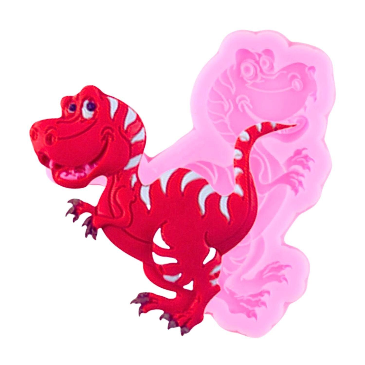 Molde Silicona Dinosaurio Para Fondant Chocolate Molde Fondant-1