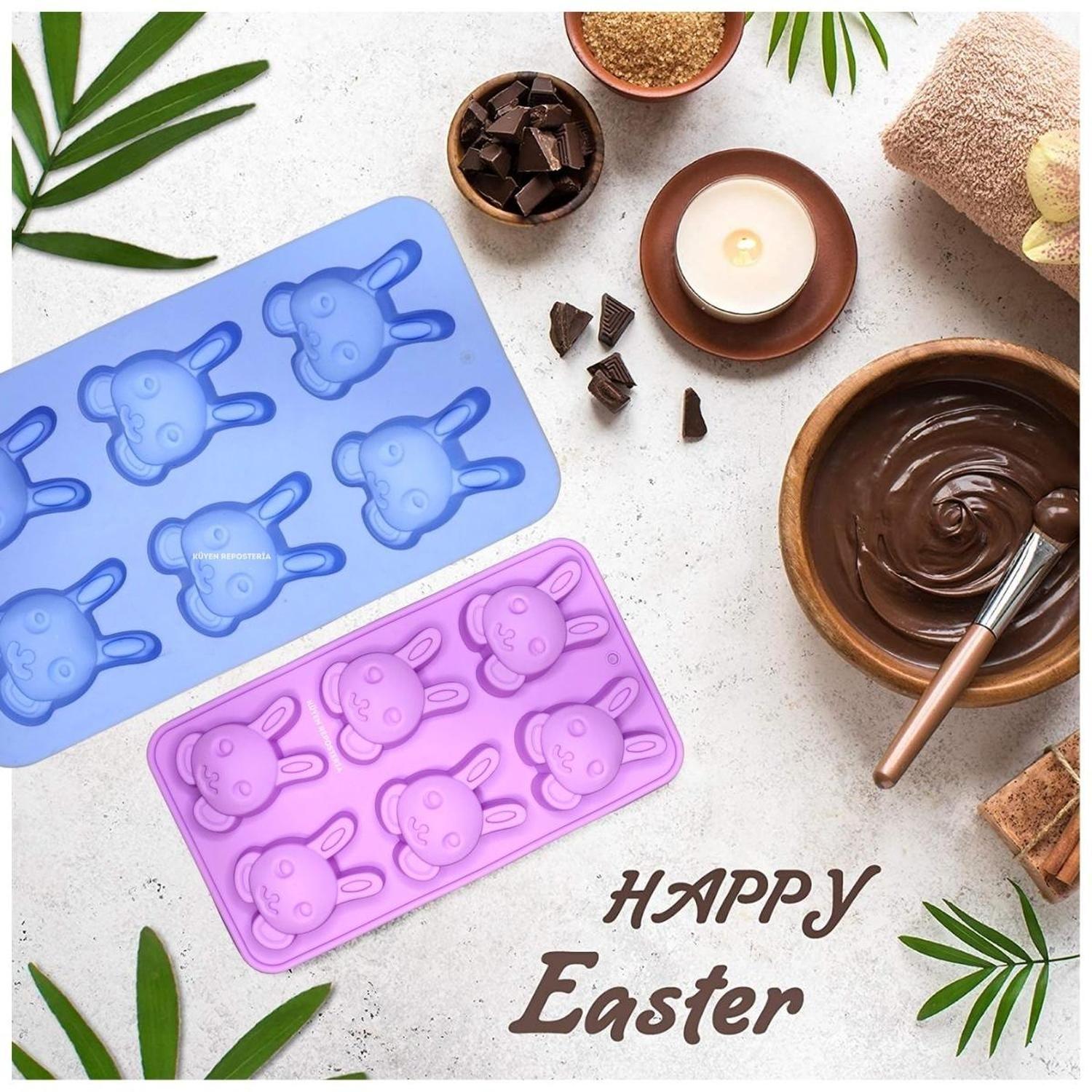 Molde Silicona Conejo Molde Conejo Molde Pascua Molde Chocolate Conejo-1