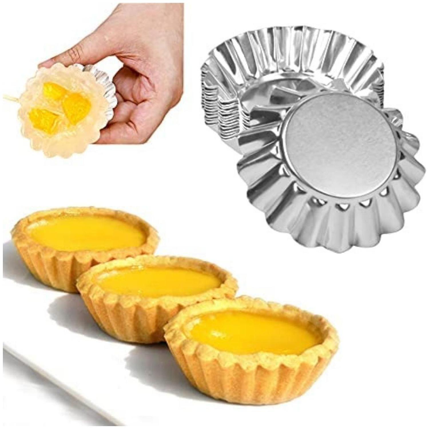 Molde Aluminio Para Tarta Fijo 12 Piezas Diámetro 7 cm-3