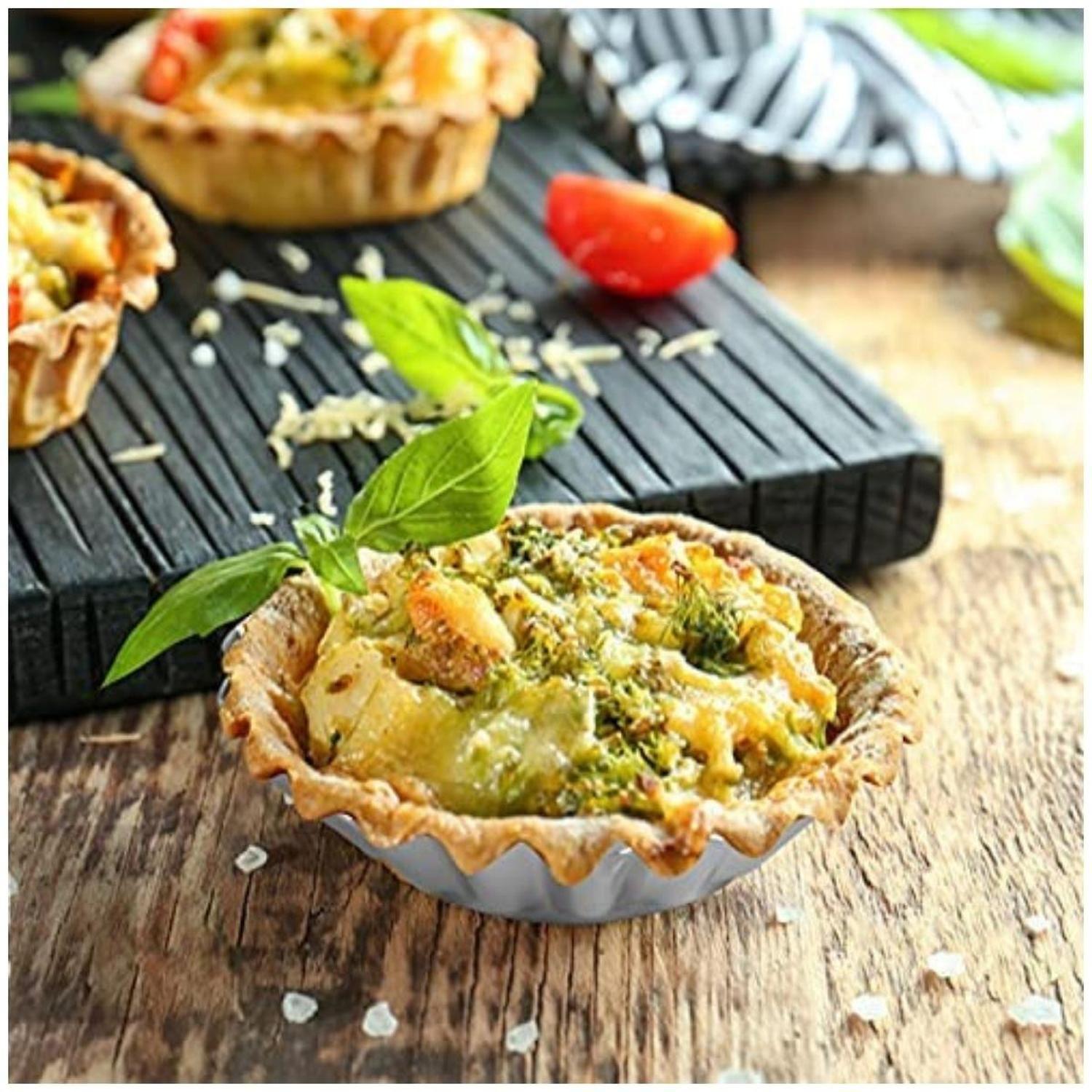 Molde Aluminio Para Tarta Fijo 12 Piezas Diámetro 7 cm-5