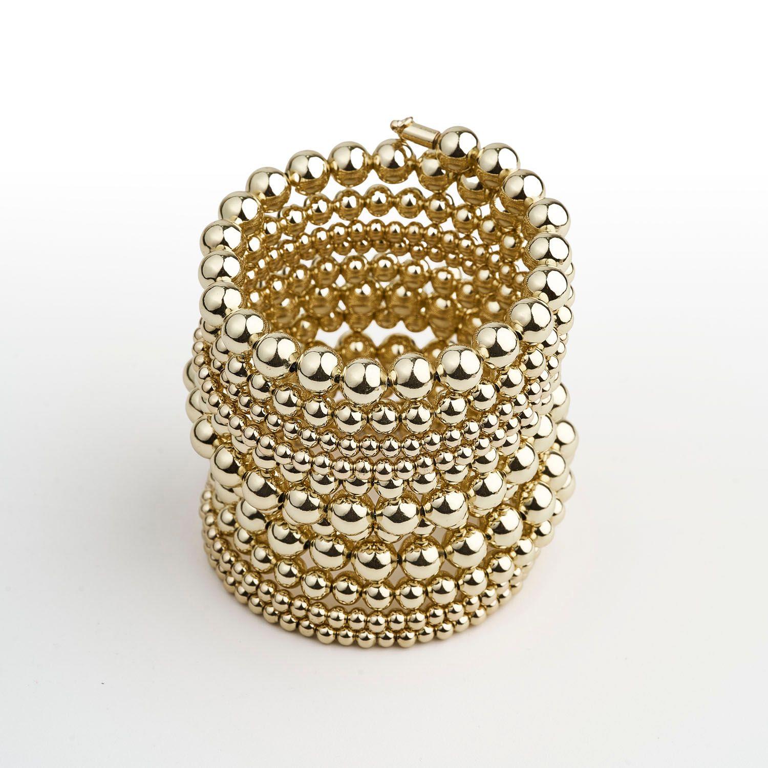 Esclava Bolitas Doradas Elite-2