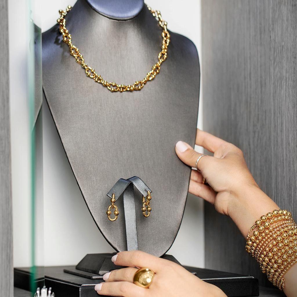 Esclava Bolitas Doradas Elite-1