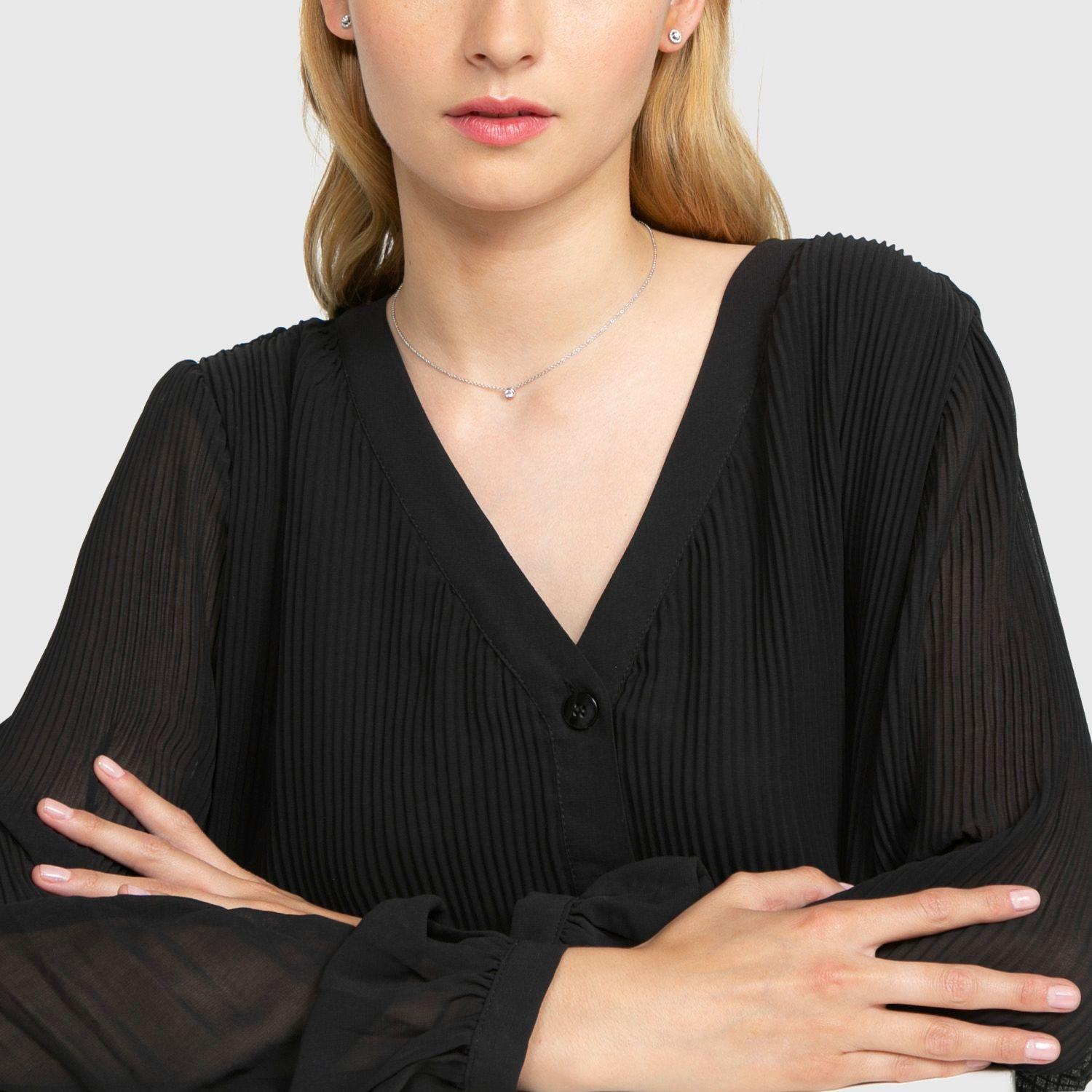 Punto De Luz Oro Blanco 18K Diamante Bisel 0.05Ct-4