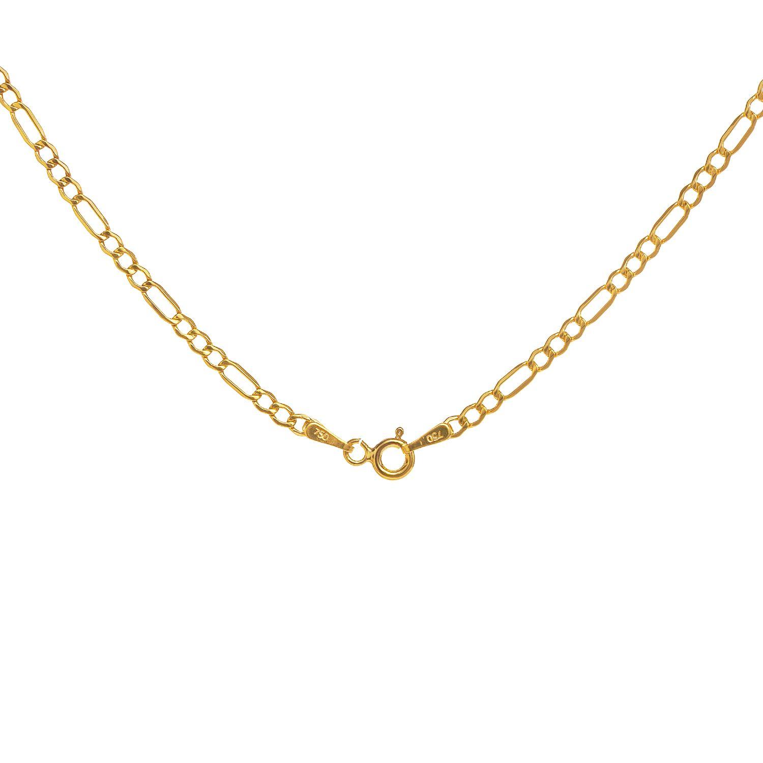 Collar Car Tier Oro Amarillo 18K - 50Cm-1