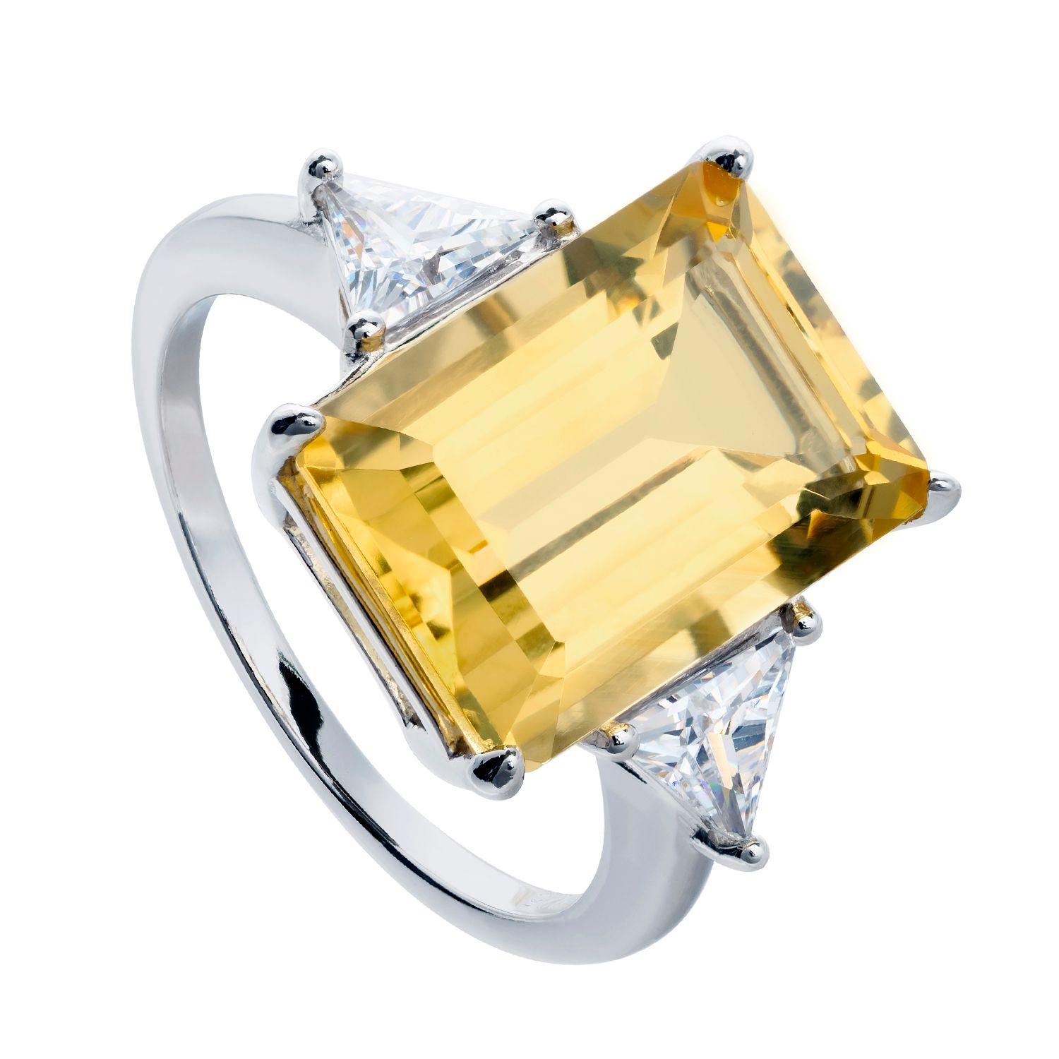 Anillo Bloom Citrino Natural 4,5 Ct #14-0