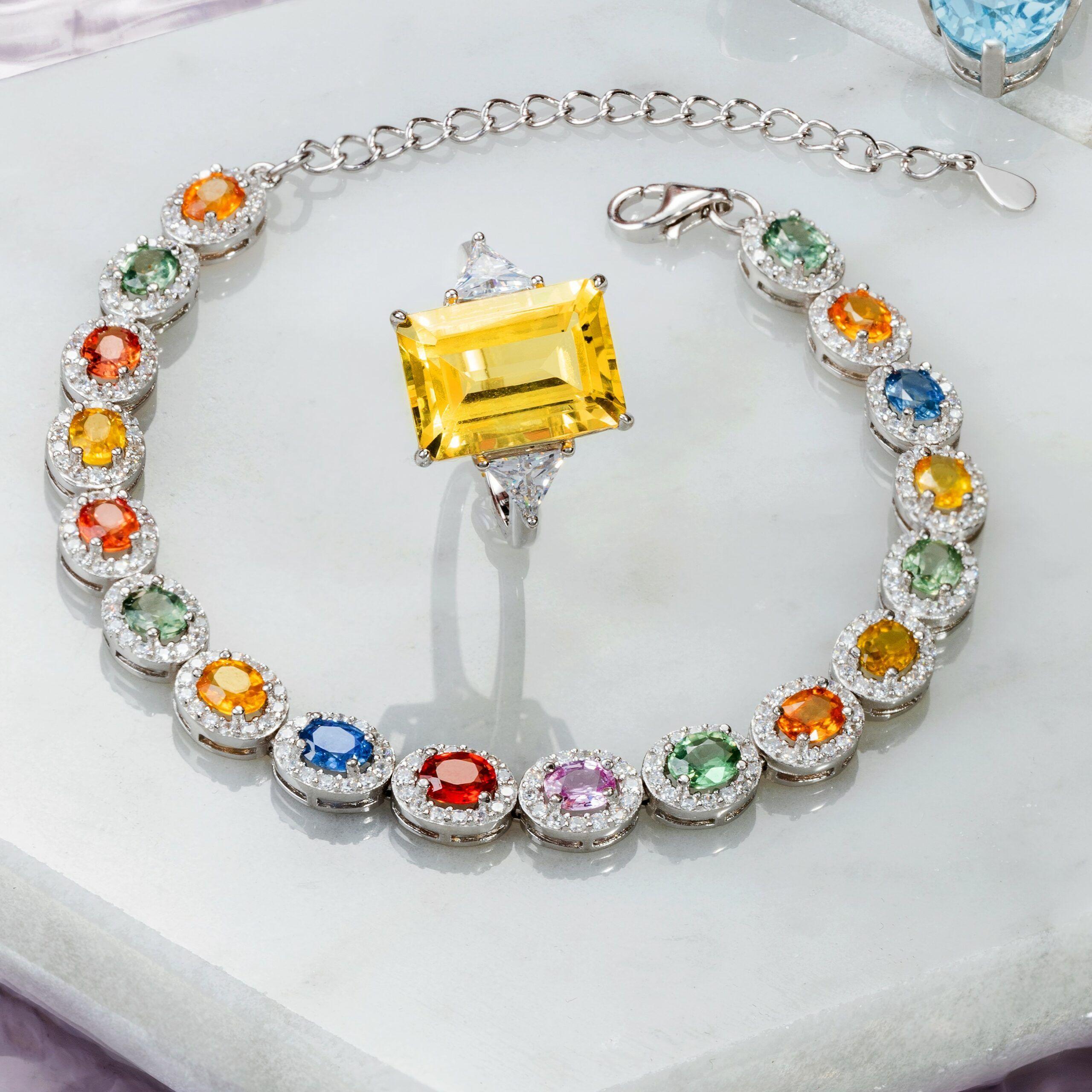 Anillo Bloom Citrino Natural 4,5 Ct #14-1