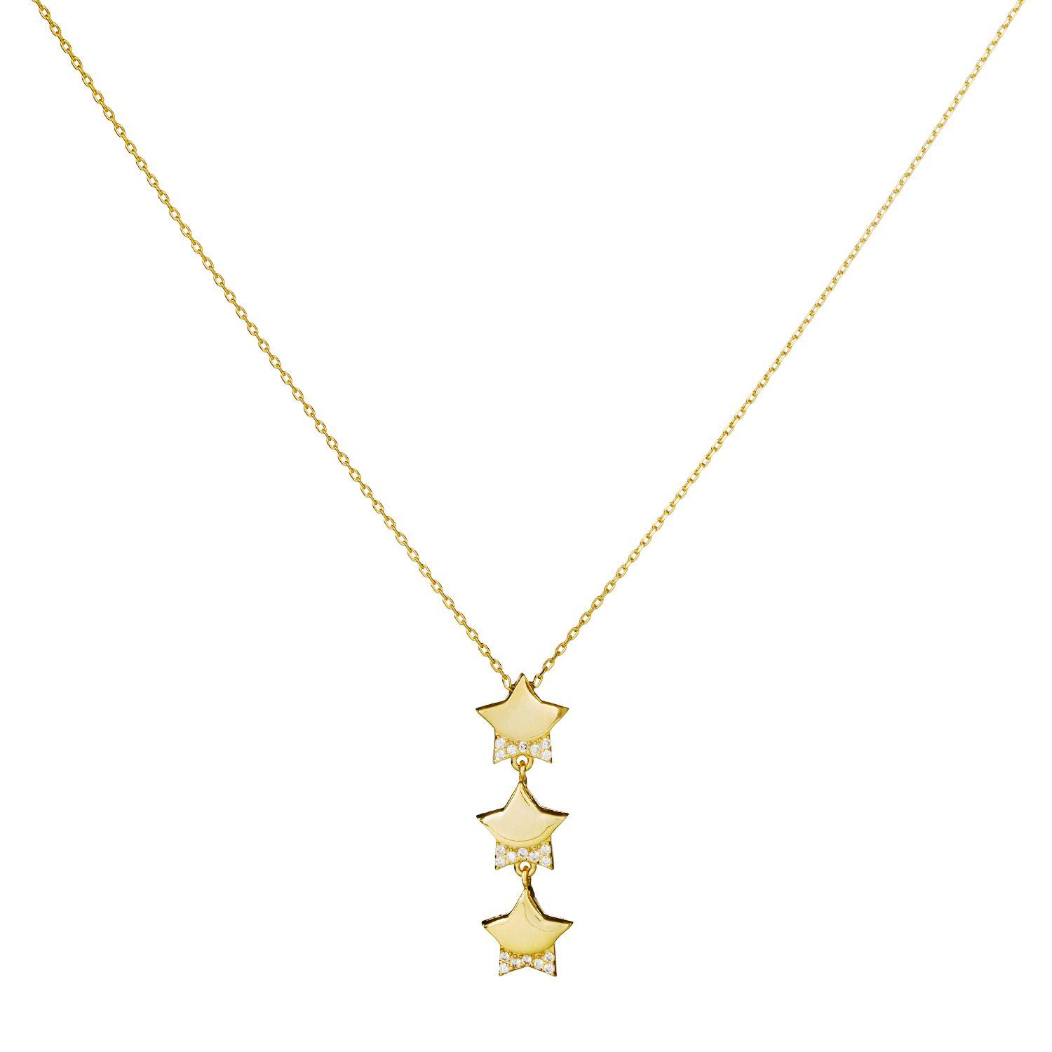 Collar Tres Estrellas Brillantes.-0