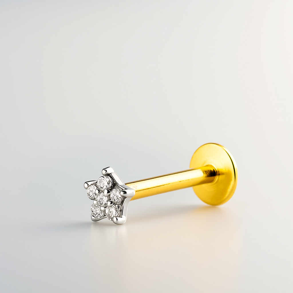 Piercing Bicolor 18Kt Estrella Circones-0