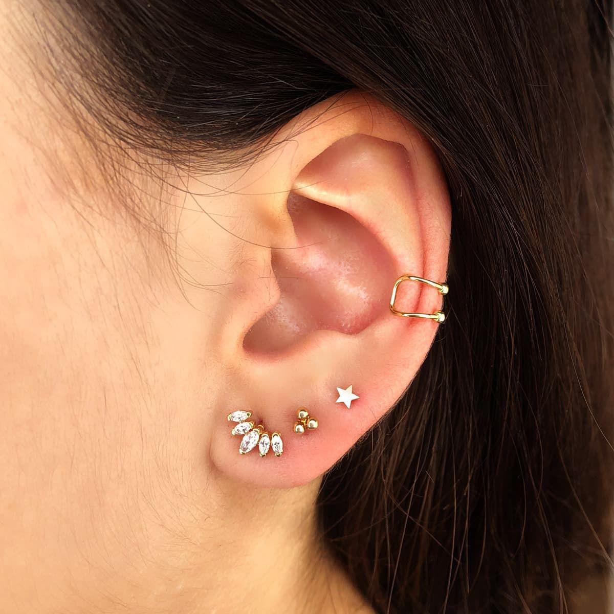 Piercing Bicolor 18Kt Estrella Circones-1