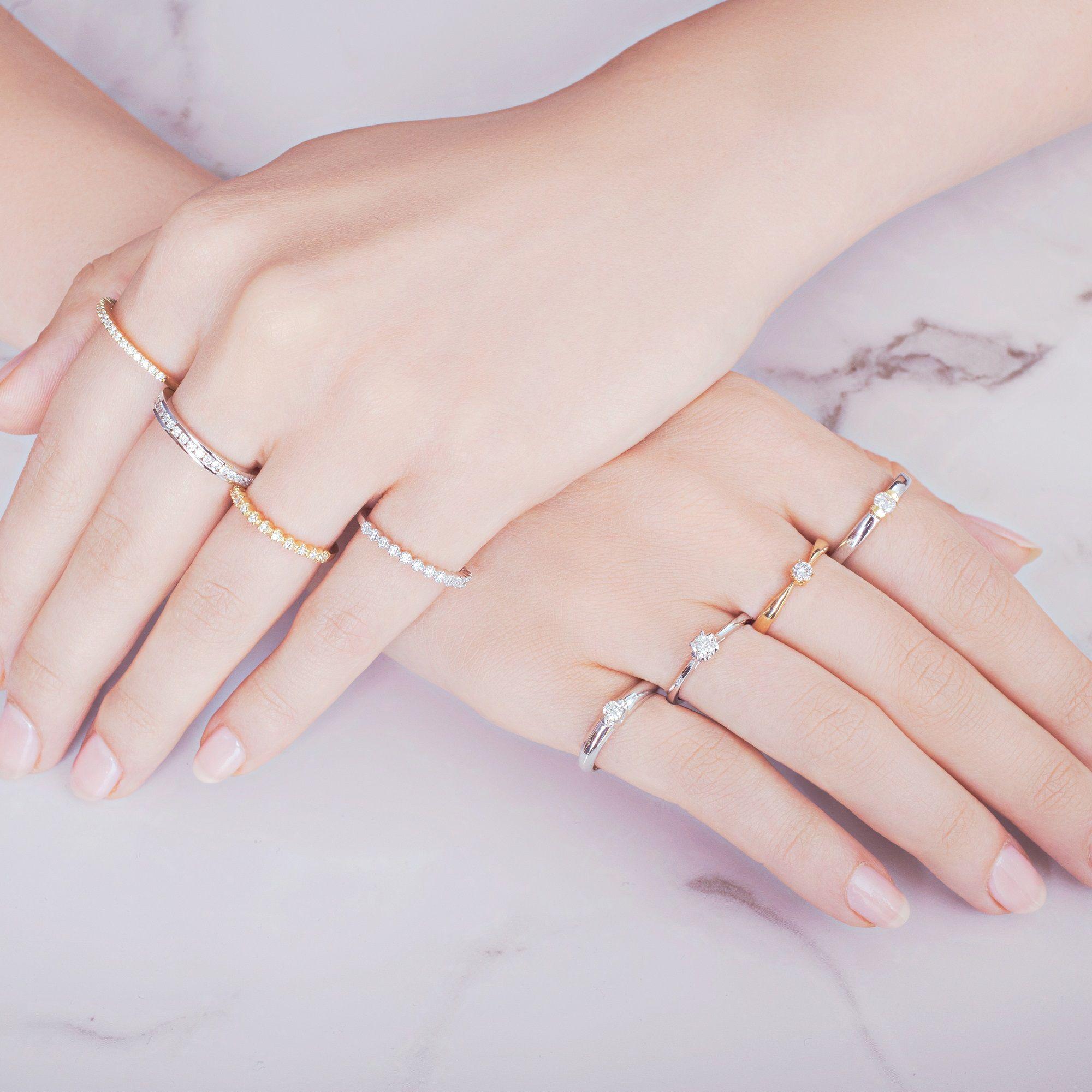 Anillo Oa Solitario Redondo Btes De 0.04Ct #13-1