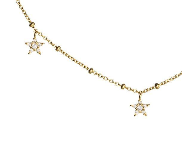 Collar Bolitas Multi Estrellitas-1