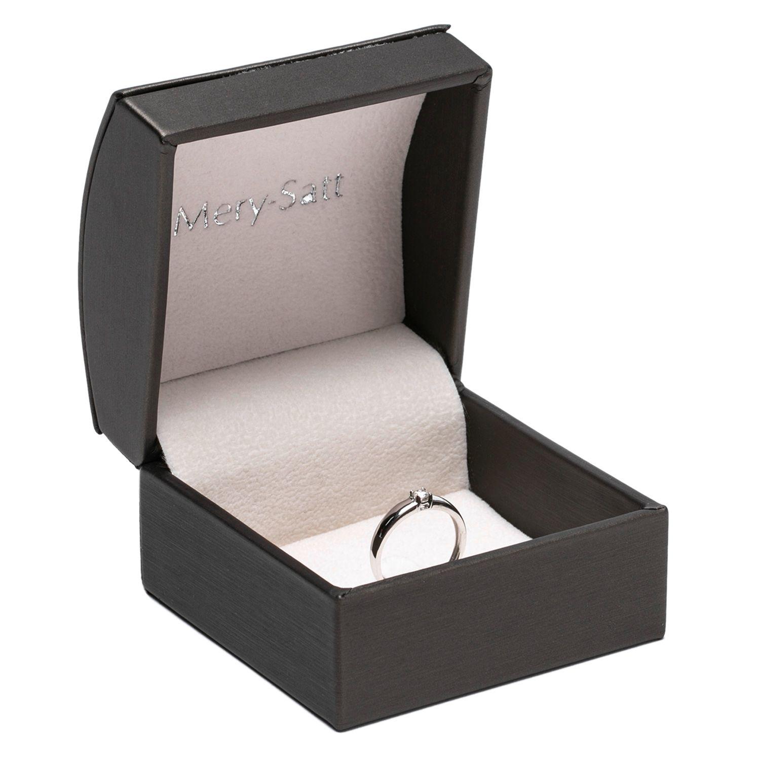 Anillo Solitario Brillante Central 0.12Ct #13-1
