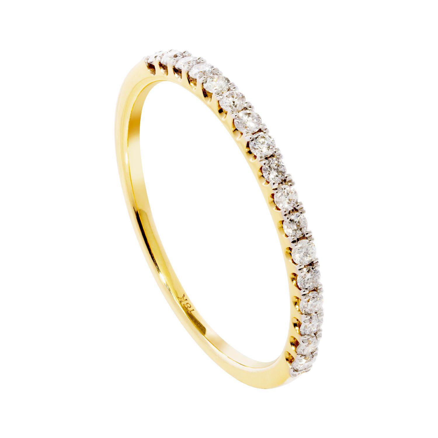 Anillo Medio Cintillo Grifas 0.25 Ind Oro Am N14-0