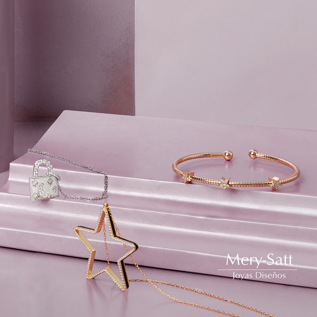 Collar We Are All Stars Candado Moon Lock-2