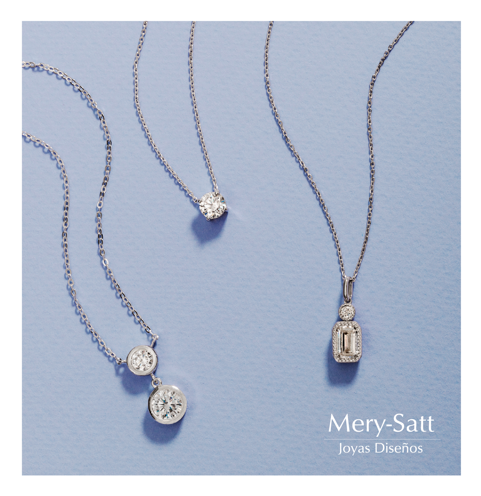 Collar Baguette Halo Plata 925 Y Circones-1