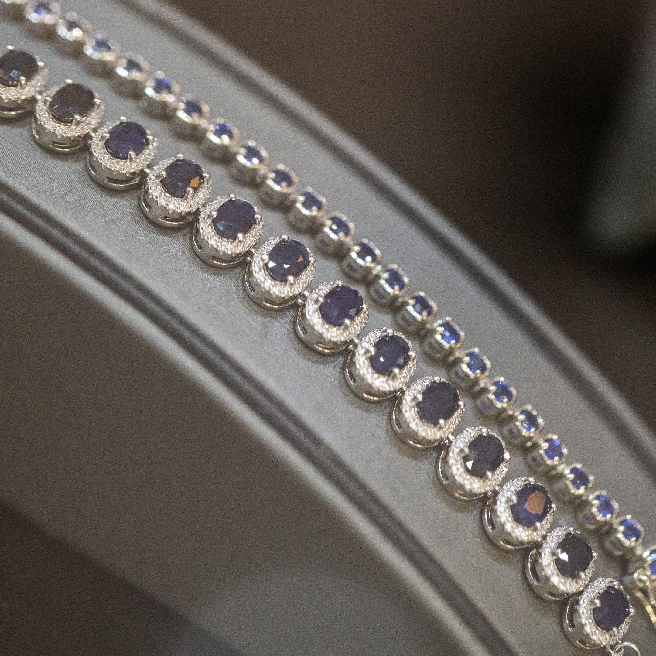 Pulsera Bloom Zafiros Naturales 8,9Ct-1