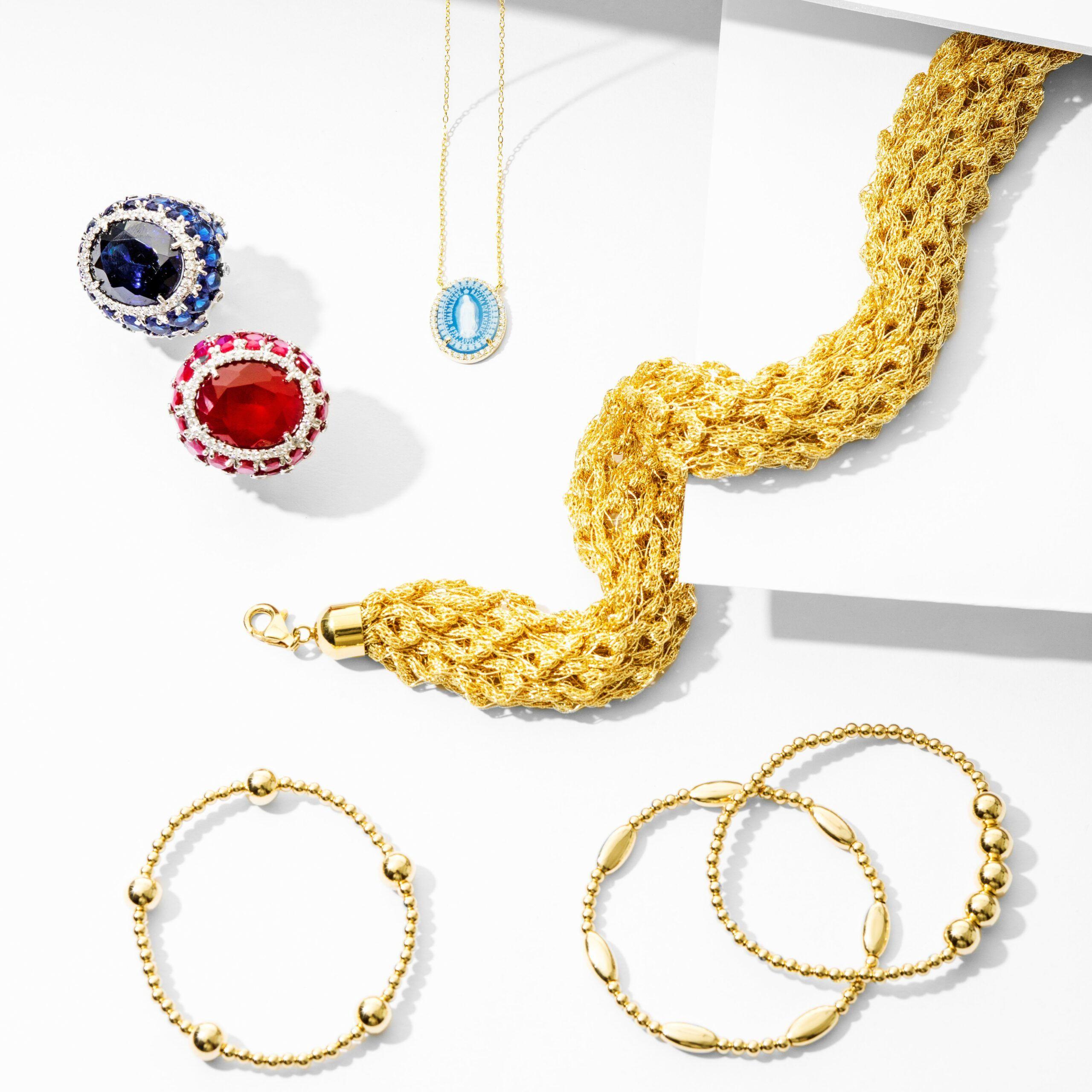 Pulsera Dorada Bolitas Dobles 6Mm-2