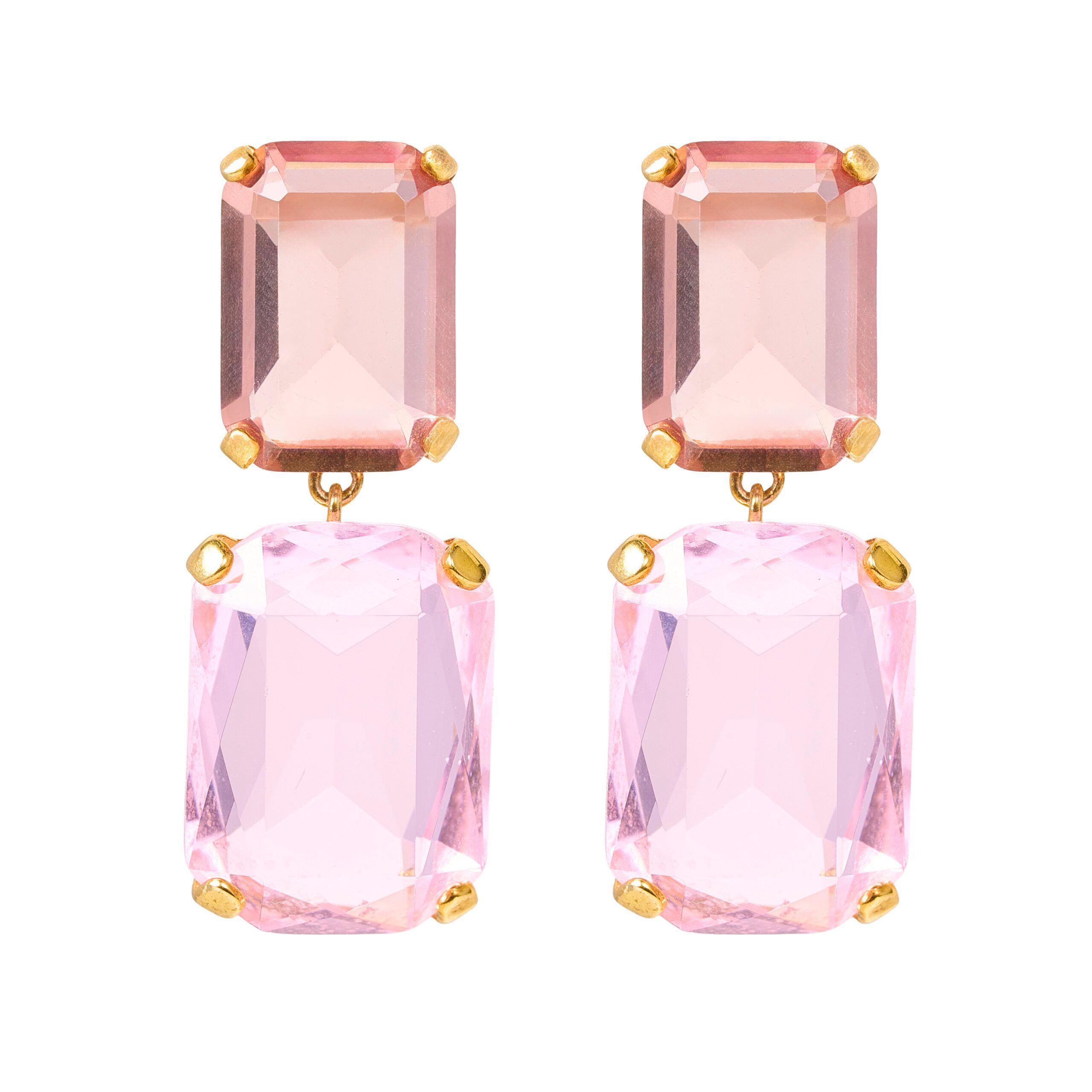 Aros Rosa Rectangulares-0