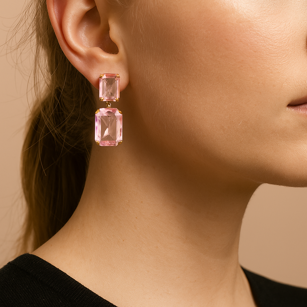 Aros Rosa Rectangulares-1