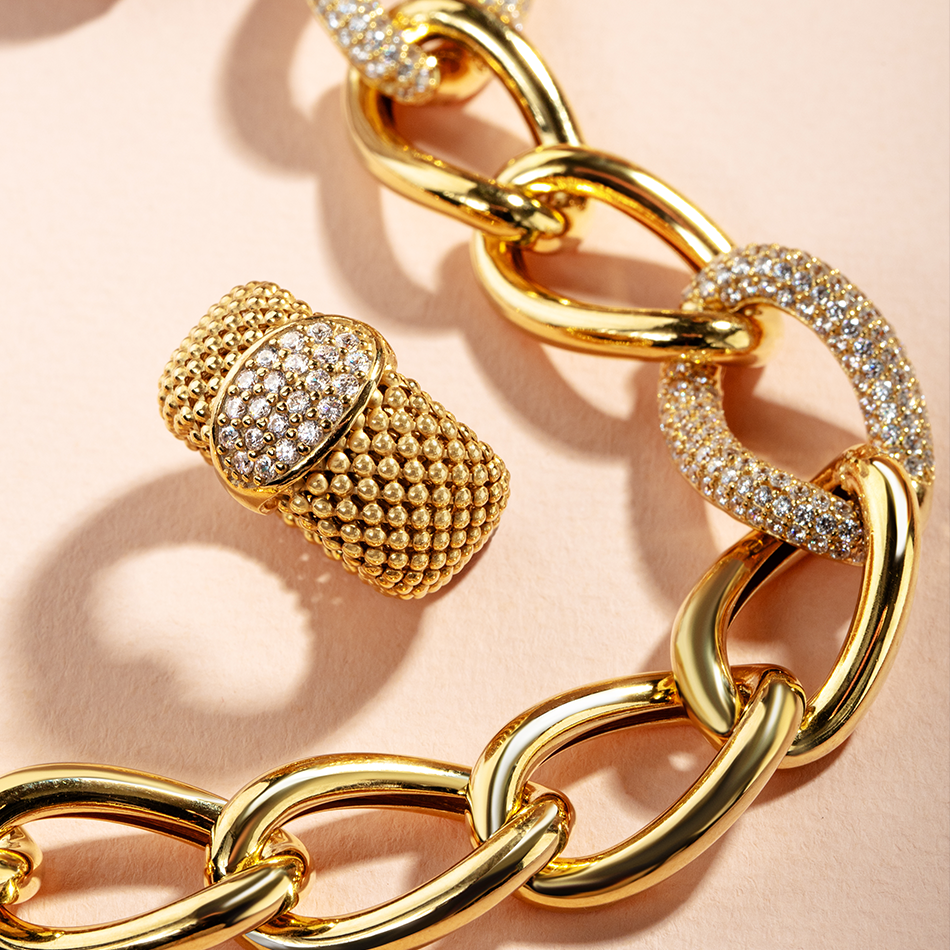 PULSERA ESLABONES PLATA VERMEIL ESSENZA-3