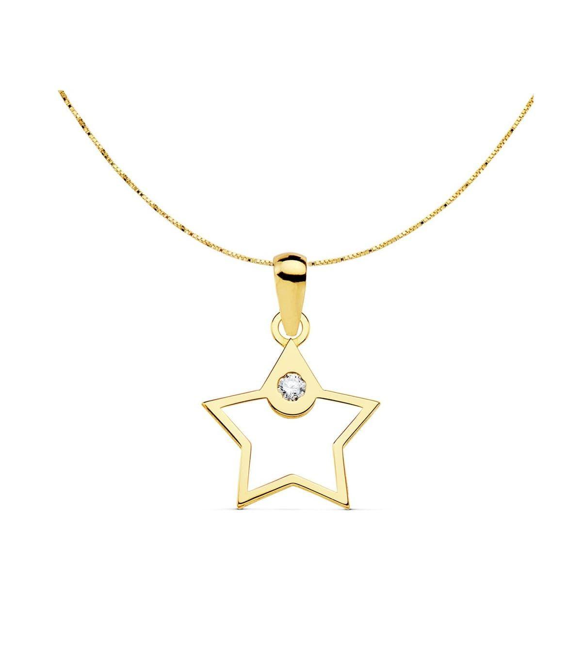 Colgante Estrella Calada 12Mm-2