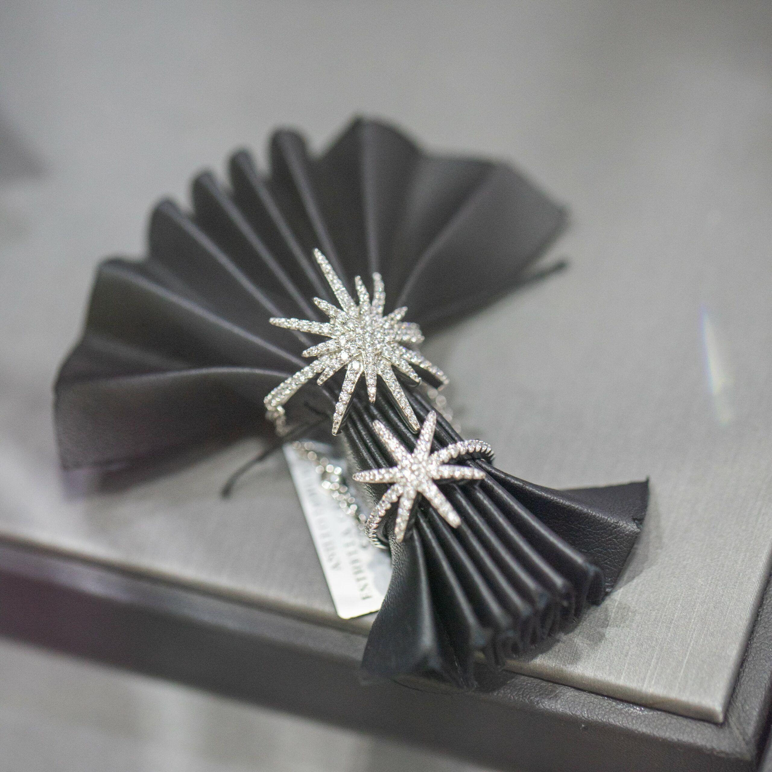 Anillo  Doble Estrella Y Cadena #16-4