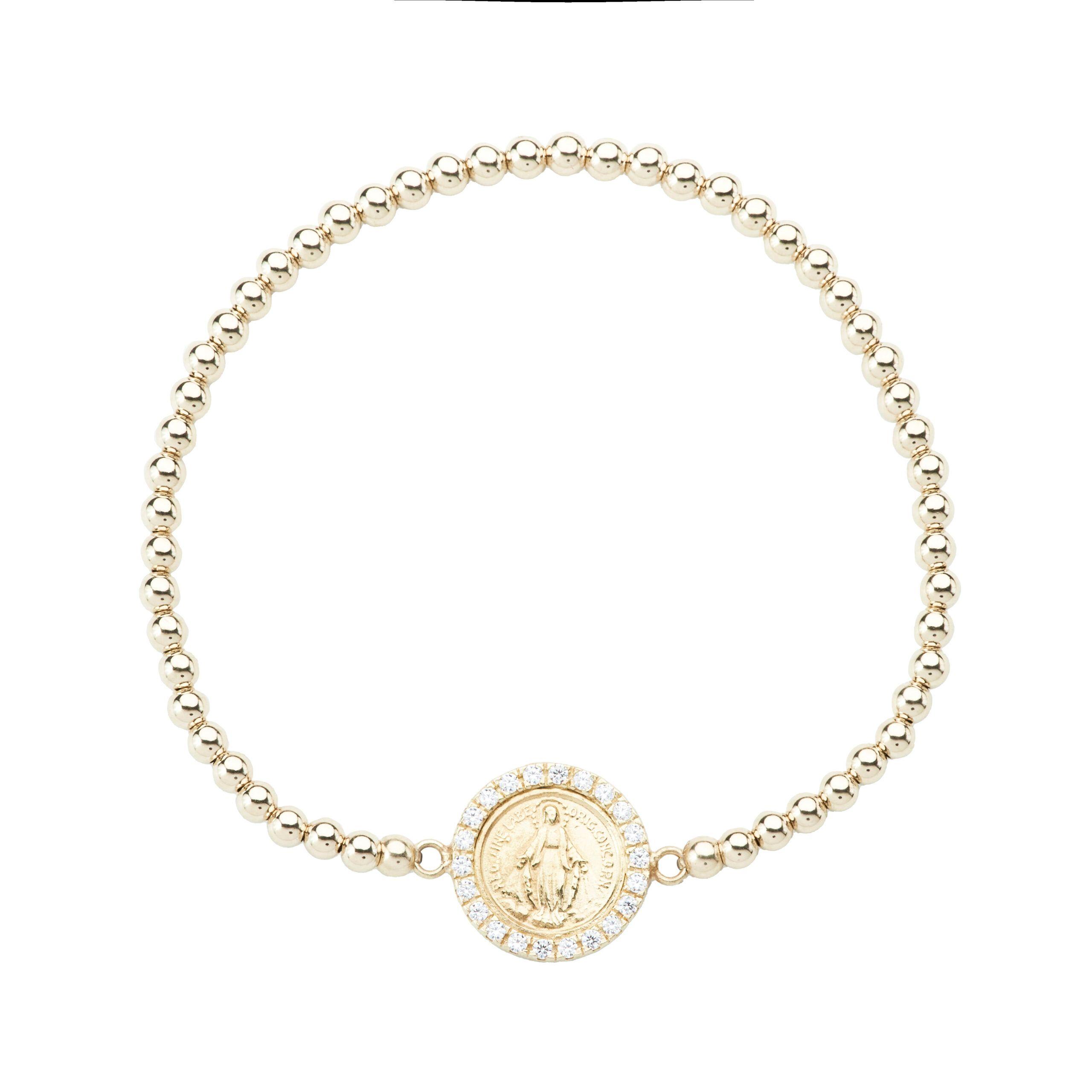 Pulsera Bolitas 3Mm Virgen De Los Rayos-2