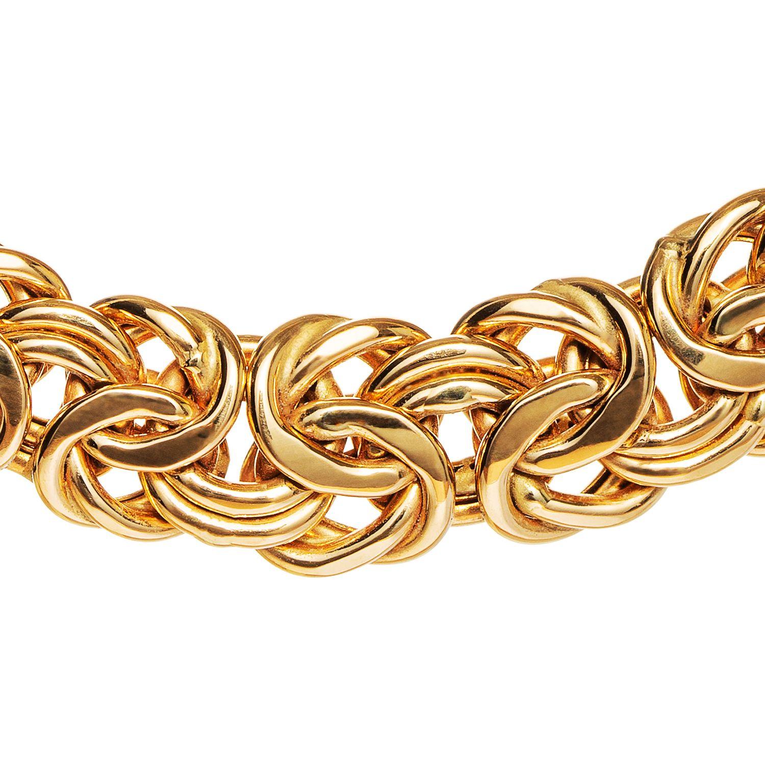 Collar Bizantino Oro Amarillo 18K-3