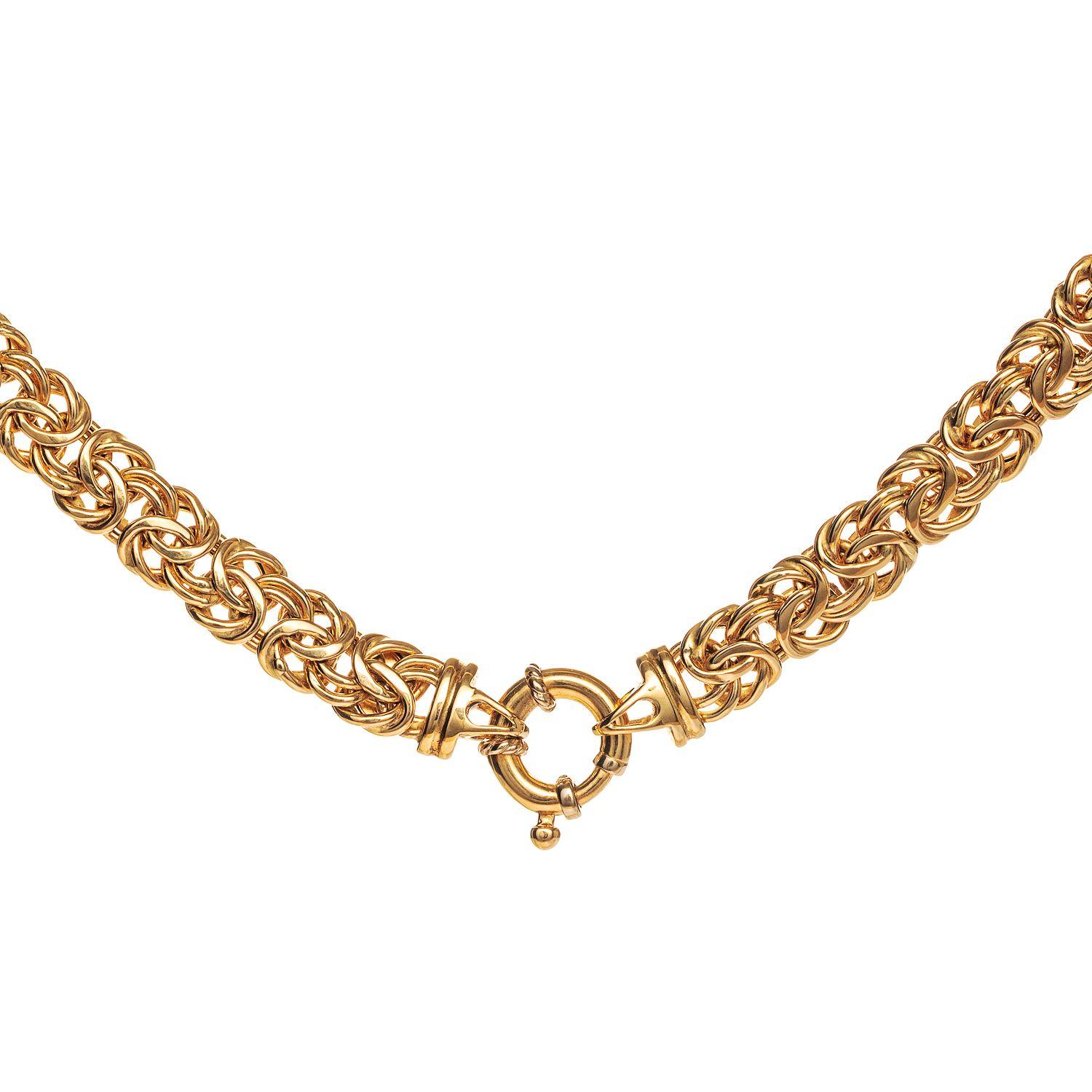 Collar Bizantino Oro Amarillo 18K-4