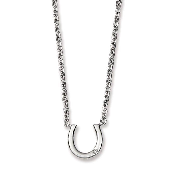 Collar Herradura Con Circonita Suiza-2