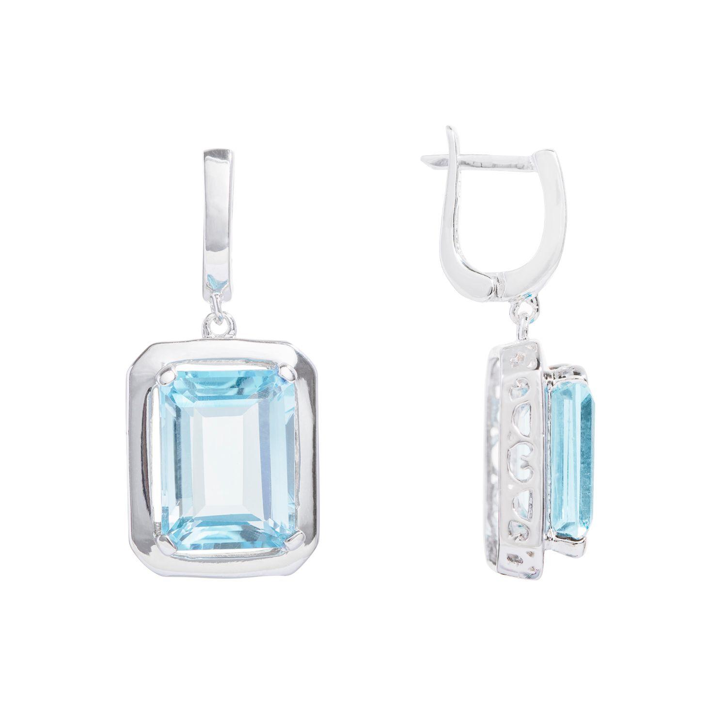 Aros De Blue Topaz-0