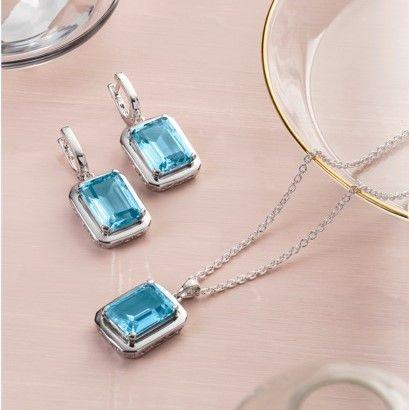 Aros De Blue Topaz-1