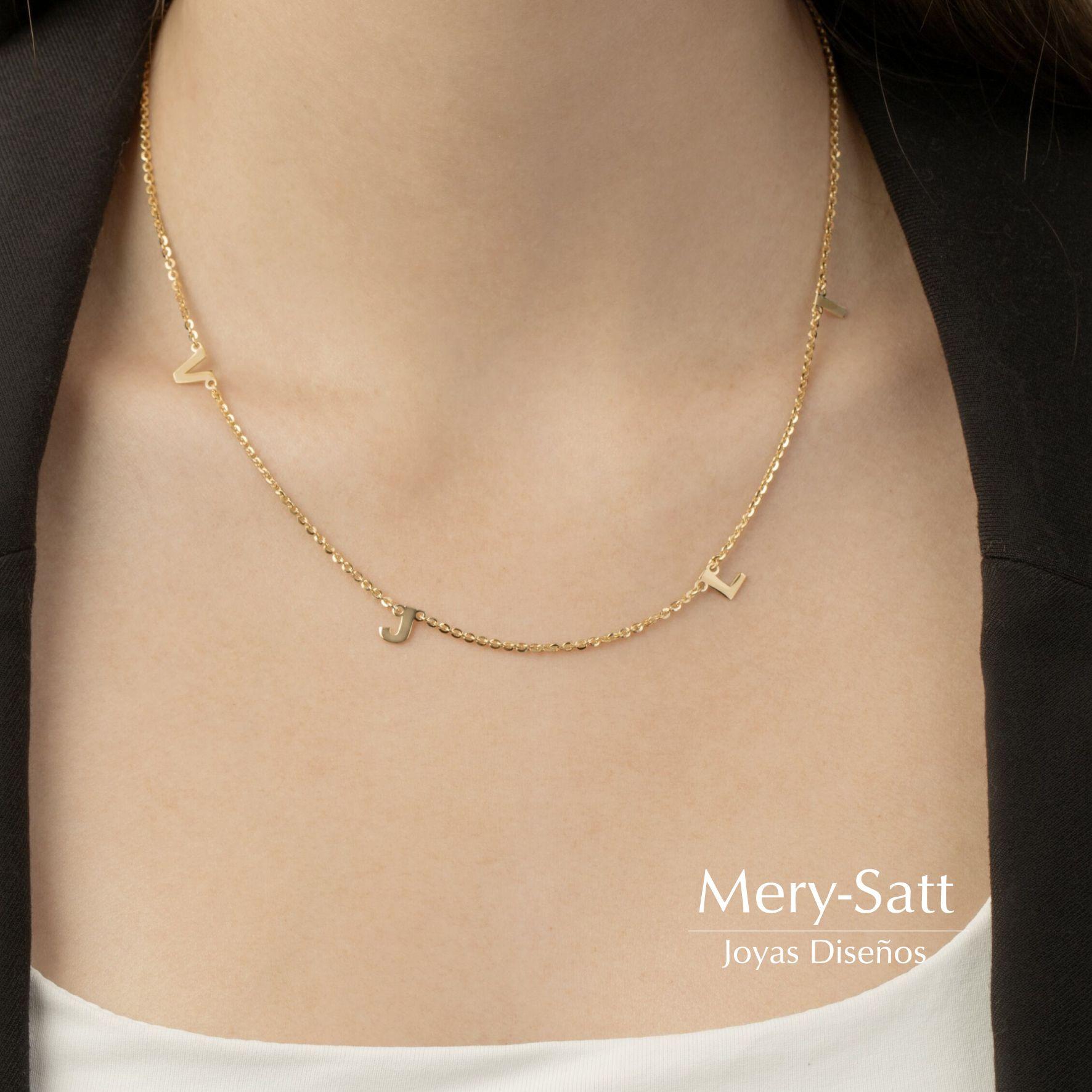 Collar Vermeil Iniciales Personalizables-9