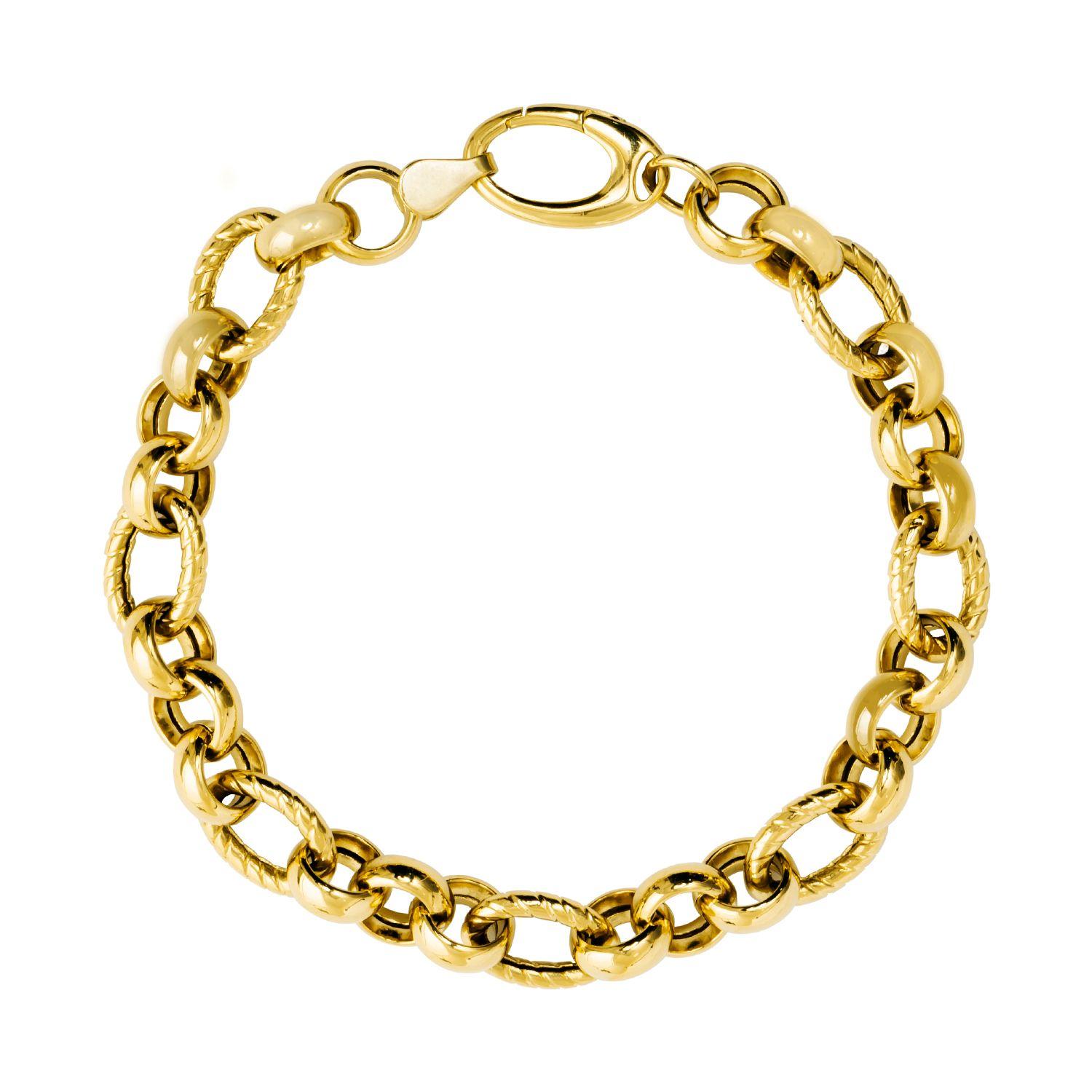 Pulsera Oro Cadena Oval-0